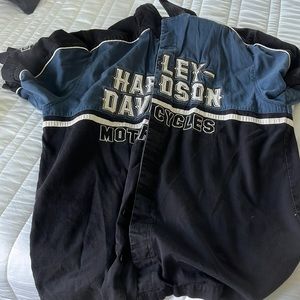 Harley Davidson shirt button down front